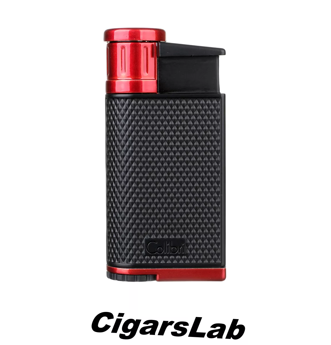 Зажигалка сигарная Colibri Evo, черно-красная