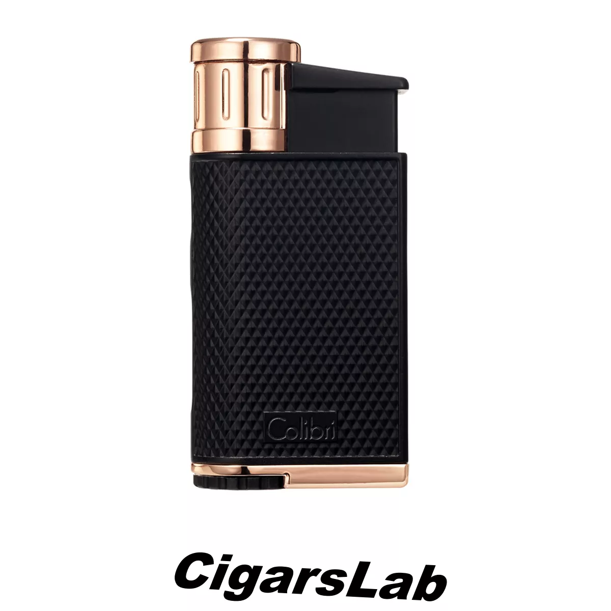 Зажигалка сигарная Colibri Evo, черная-красное золото