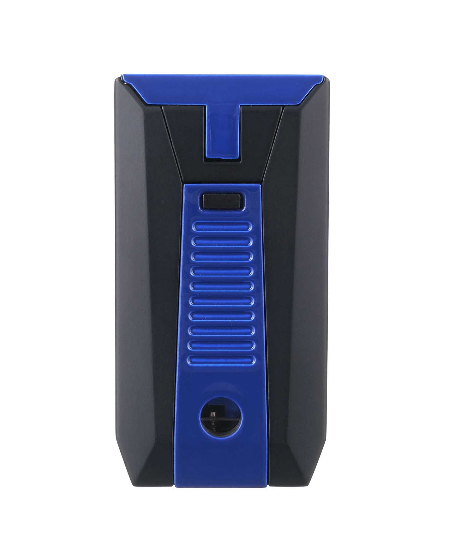 Зажигалка сигарная Colibri Slide (двойное пламя), черно-синяя preview