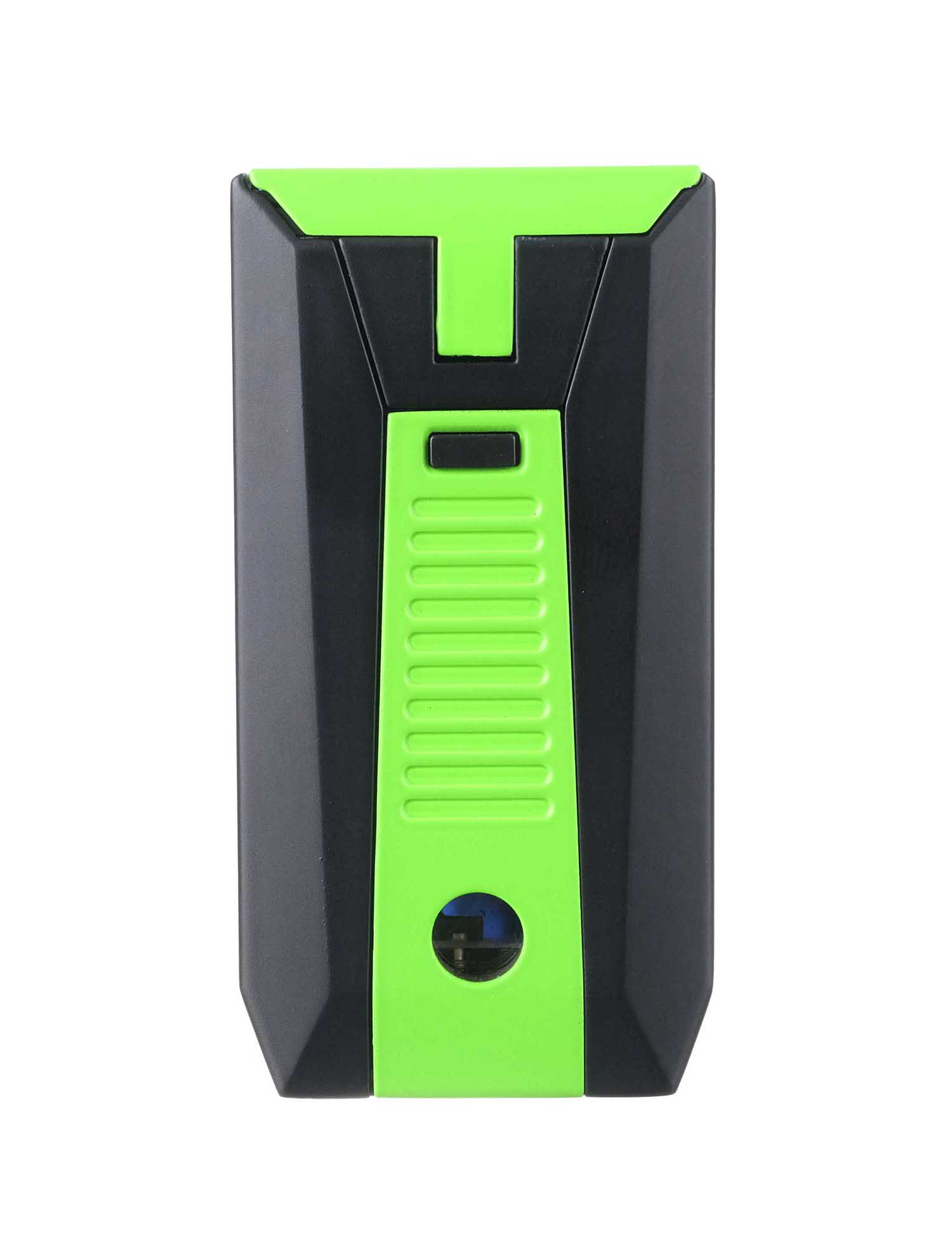 Зажигалка сигарная Colibri Slide (двойное пламя), черно-зеленая preview