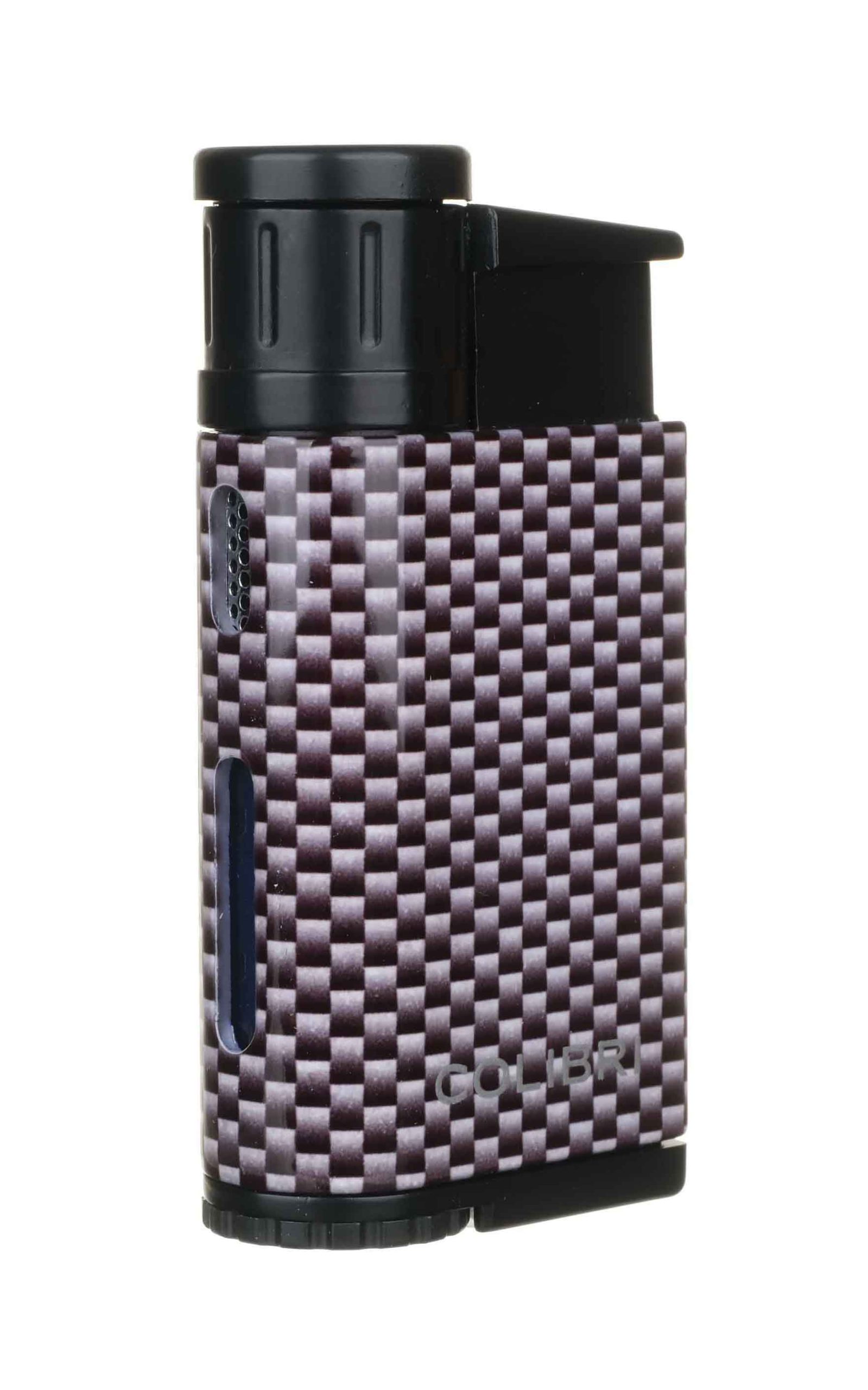 Зажигалка сигарная Colibri Evo, серебристый карбон preview