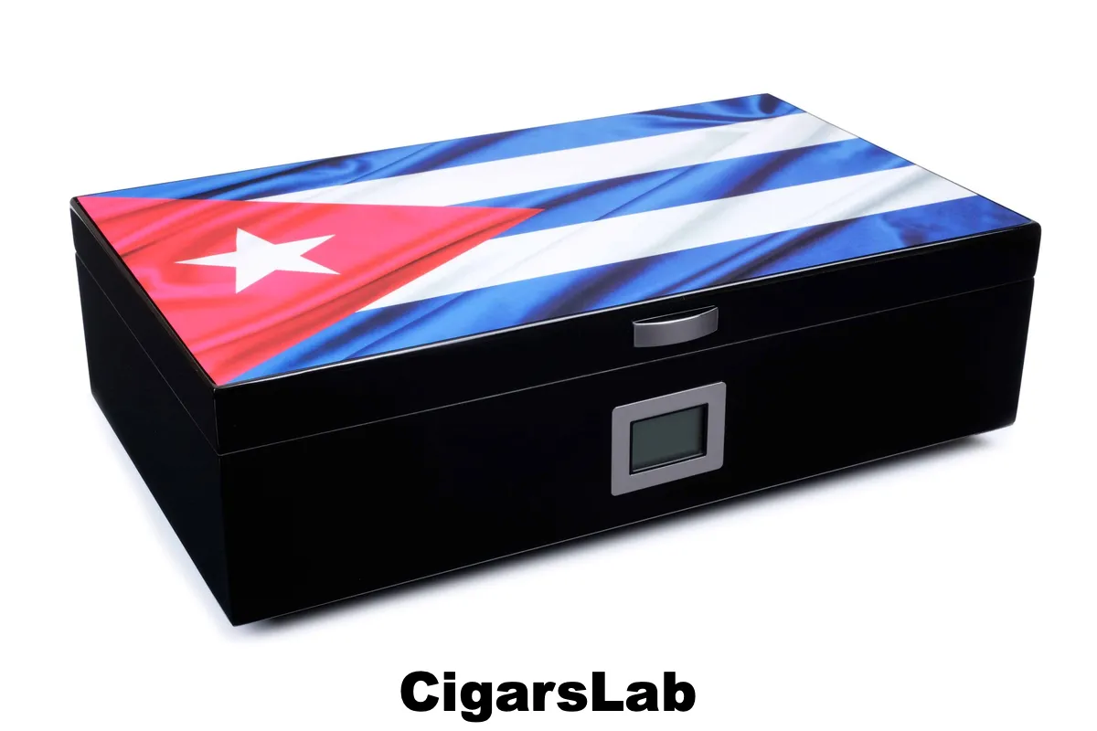 Хьюмидор Lubinski на 60 сигар, Кубинский флаг
